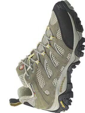 Merrell Moab Ventilator Taupe Hiking Trail Shoes Vibram J86612 W Size 11